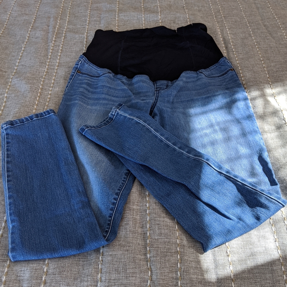 Ankle maternity skinny jeans